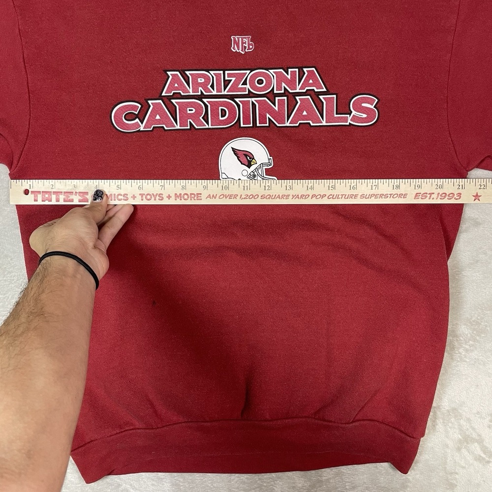 Vtg Arizona Cardinals Sweatshirt Mens M NFL Pullover Crewneck‎ Red Logo Football - Picture 8 of 9